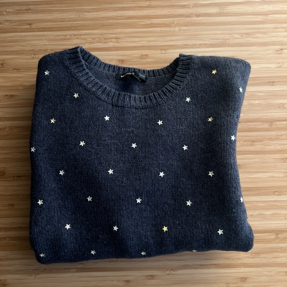 Kids Star Sweater - Black/dark grey
